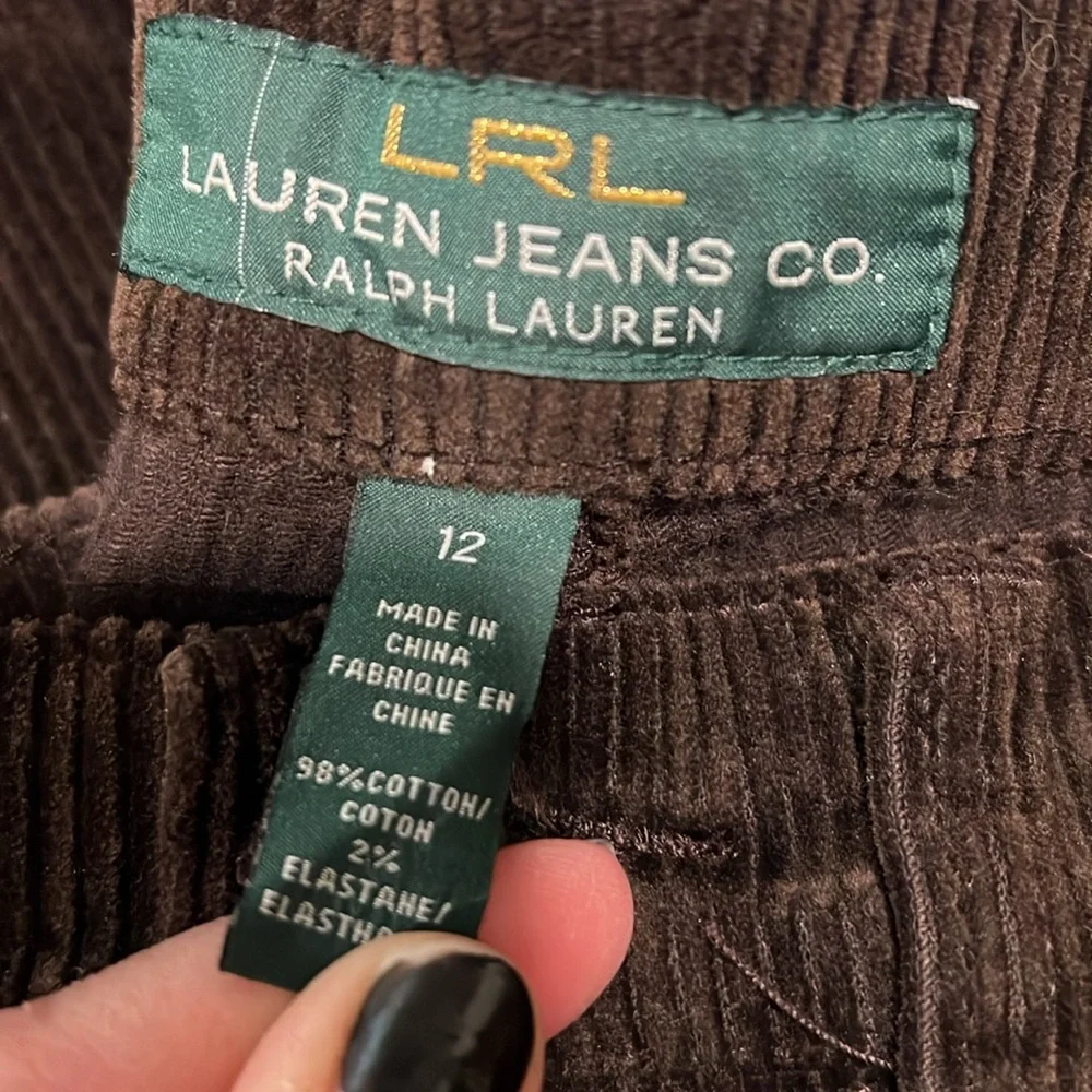 Lauren Jeans - Ralph Lauren corderoy jeans, 12, brown - Picture 6 of 7